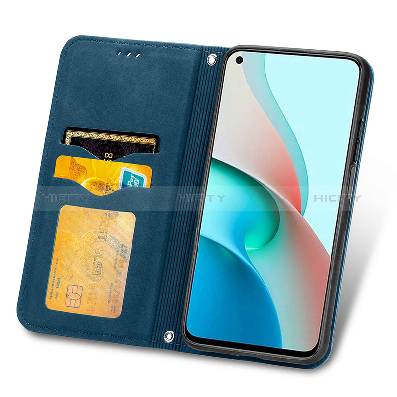 Handytasche Stand Schutzhülle Flip Leder Hülle S08D für Xiaomi Redmi Note 9 5G groß