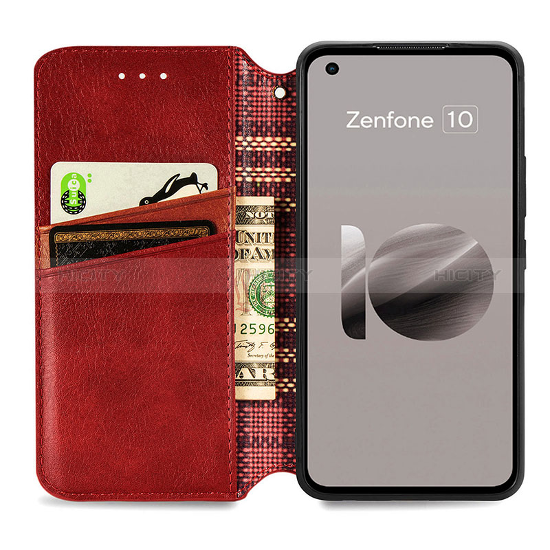 Handytasche Stand Schutzhülle Flip Leder Hülle S09D für Asus ZenFone 10