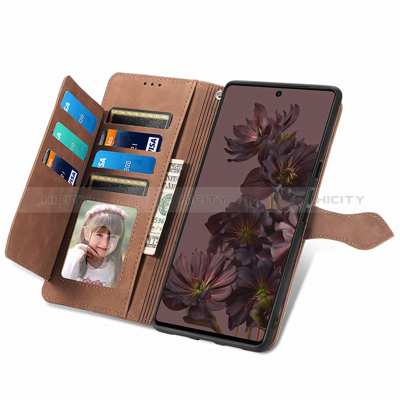 Handytasche Stand Schutzhülle Flip Leder Hülle S09D für Google Pixel 7 5G