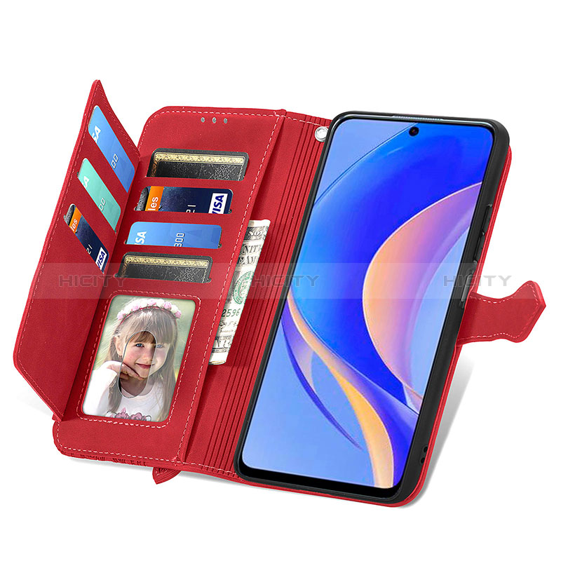 Handytasche Stand Schutzhülle Flip Leder Hülle S09D für Huawei Enjoy 50 Pro groß