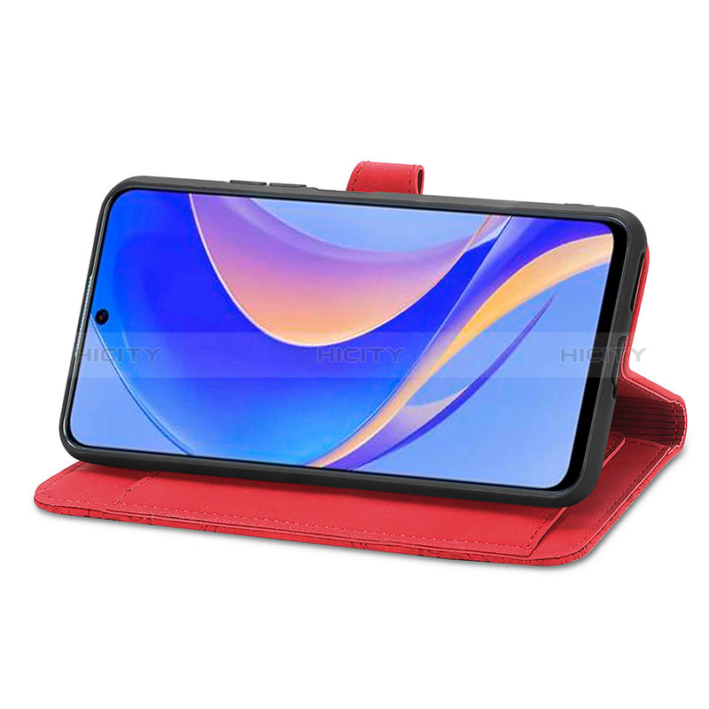 Handytasche Stand Schutzhülle Flip Leder Hülle S09D für Huawei Enjoy 50 Pro groß