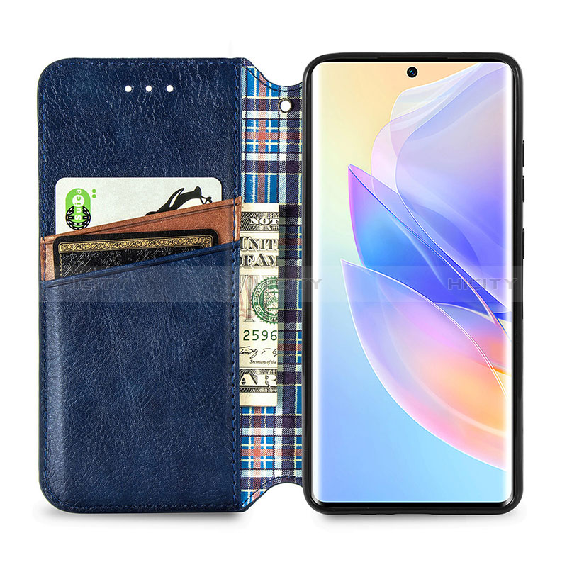 Handytasche Stand Schutzhülle Flip Leder Hülle S09D für Huawei Honor 60 SE 5G groß