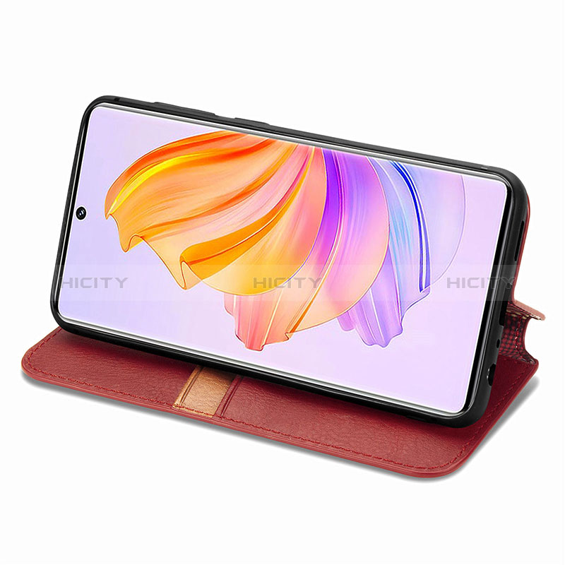 Handytasche Stand Schutzhülle Flip Leder Hülle S09D für Huawei Honor 80 SE 5G