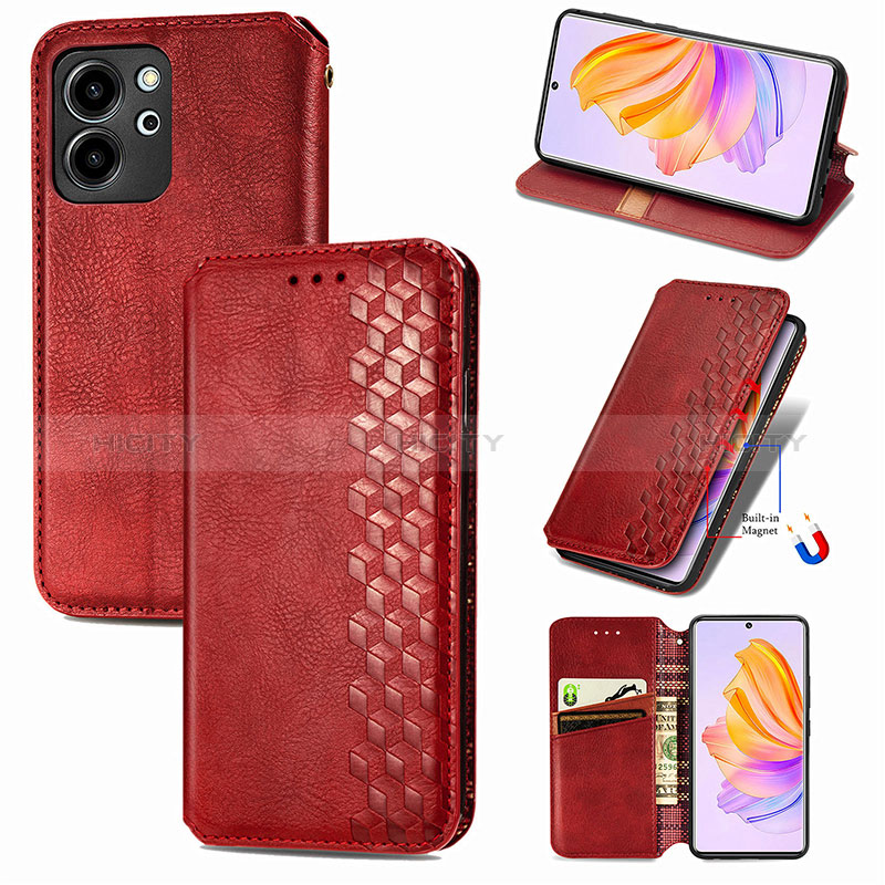 Handytasche Stand Schutzhülle Flip Leder Hülle S09D für Huawei Honor 80 SE 5G