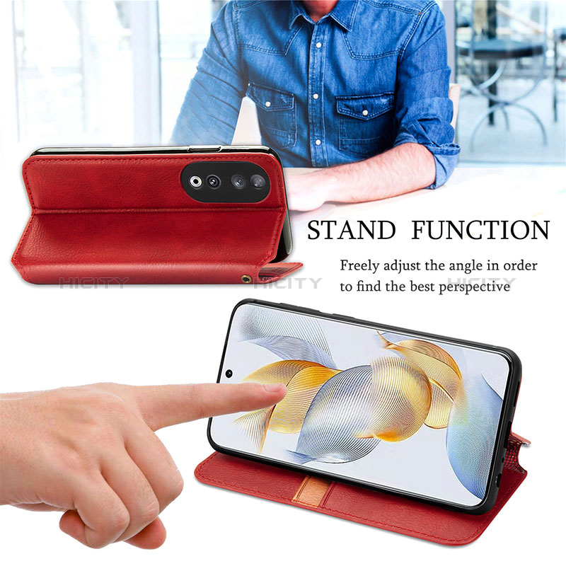 Handytasche Stand Schutzhülle Flip Leder Hülle S09D für Huawei Honor 90 5G