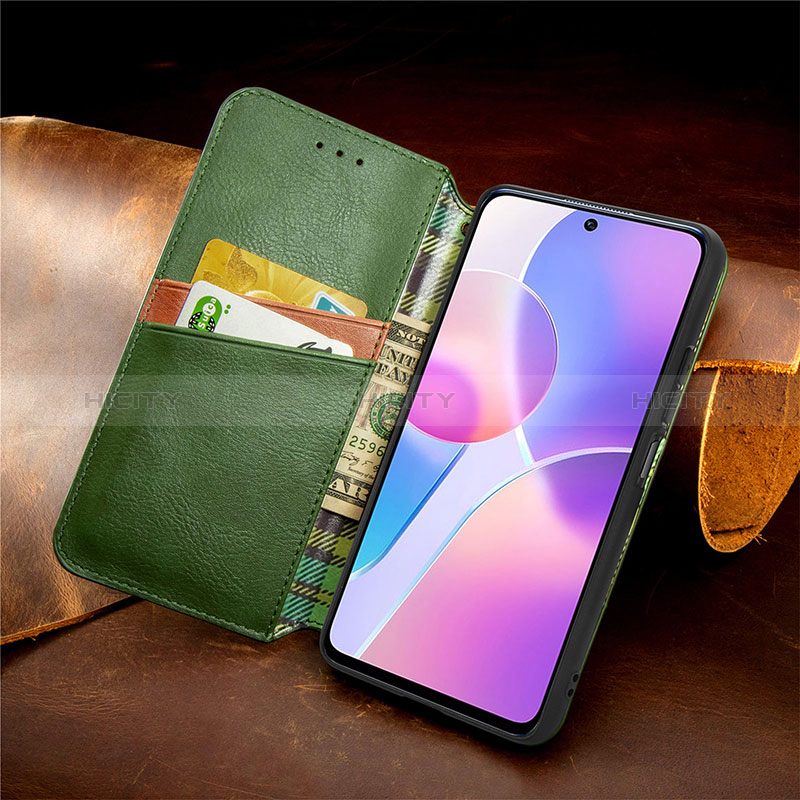 Handytasche Stand Schutzhülle Flip Leder Hülle S09D für Huawei Honor X30i