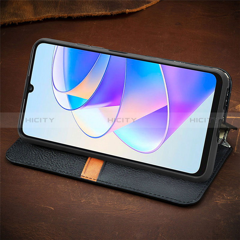 Handytasche Stand Schutzhülle Flip Leder Hülle S09D für Huawei Honor X7a groß