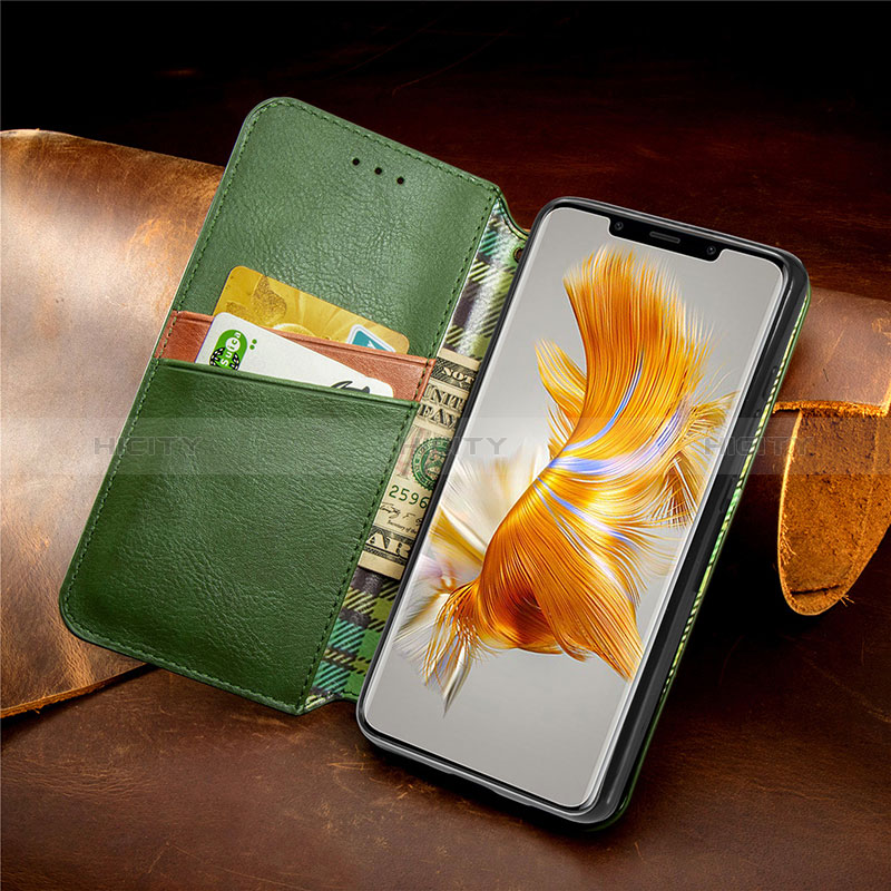 Handytasche Stand Schutzhülle Flip Leder Hülle S09D für Huawei Mate 50 Pro