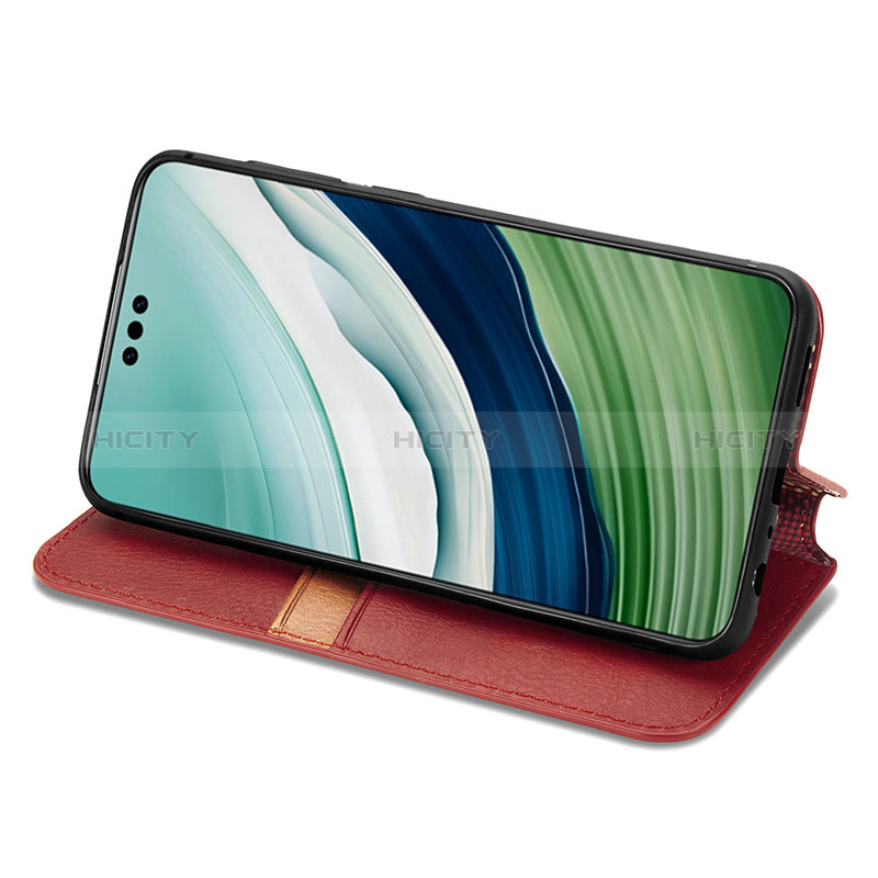 Handytasche Stand Schutzhülle Flip Leder Hülle S09D für Huawei Mate 60 Pro groß