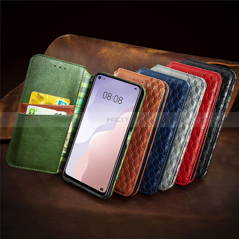 Handytasche Stand Schutzhülle Flip Leder Hülle S09D für Huawei Nova 7 SE 5G groß