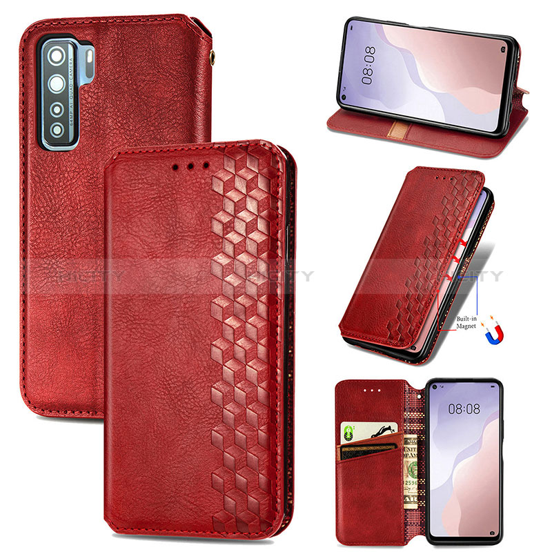 Handytasche Stand Schutzhülle Flip Leder Hülle S09D für Huawei Nova 7 SE 5G