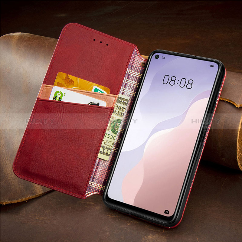 Handytasche Stand Schutzhülle Flip Leder Hülle S09D für Huawei Nova 7 SE 5G