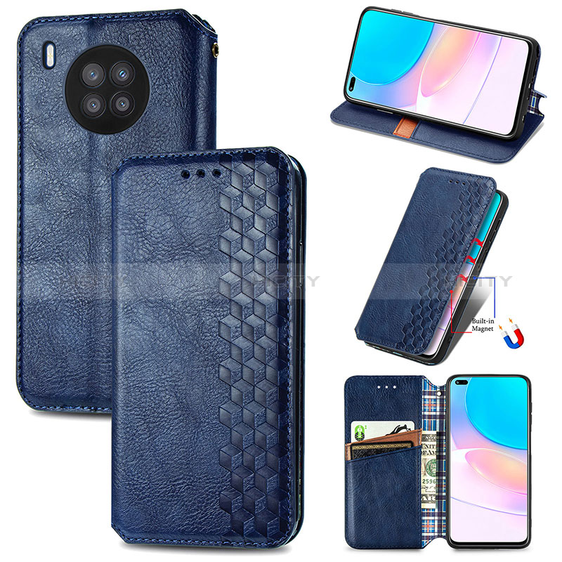 Handytasche Stand Schutzhülle Flip Leder Hülle S09D für Huawei Nova 8i groß