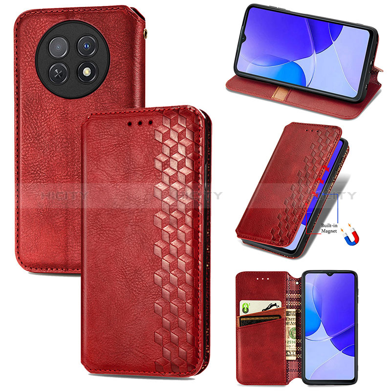 Handytasche Stand Schutzhülle Flip Leder Hülle S09D für Huawei Nova Y91