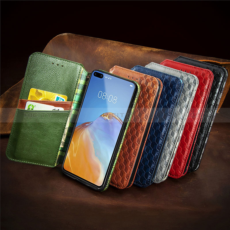 Handytasche Stand Schutzhülle Flip Leder Hülle S09D für Huawei P40 groß