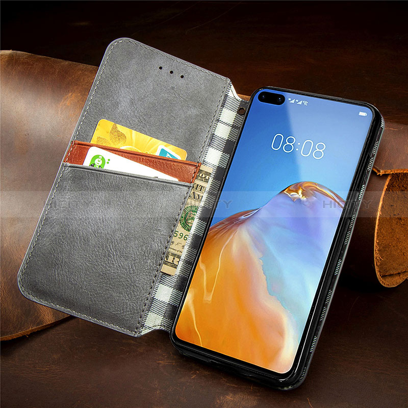 Handytasche Stand Schutzhülle Flip Leder Hülle S09D für Huawei P40 groß