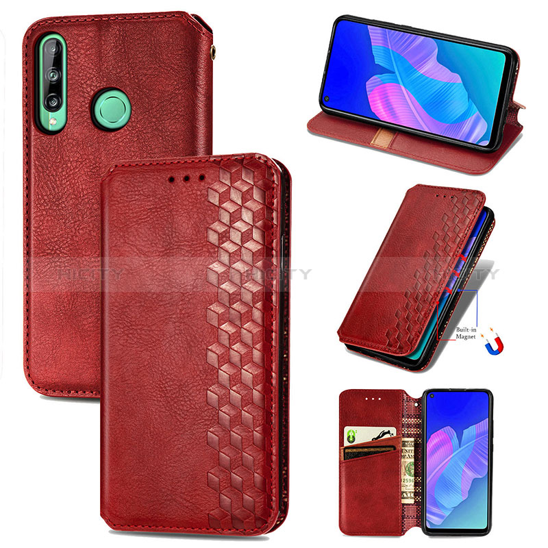 Handytasche Stand Schutzhülle Flip Leder Hülle S09D für Huawei P40 Lite E