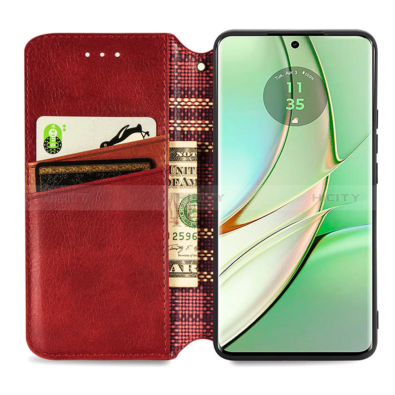 Handytasche Stand Schutzhülle Flip Leder Hülle S09D für Motorola Moto Edge (2023) 5G groß