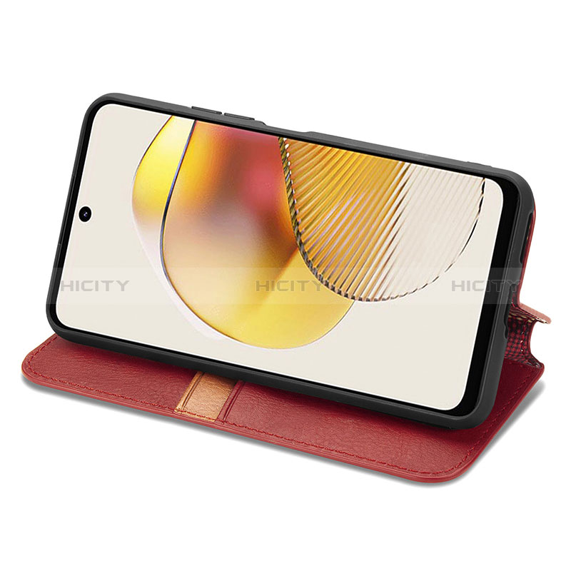 Handytasche Stand Schutzhülle Flip Leder Hülle S09D für Motorola Moto G73 5G