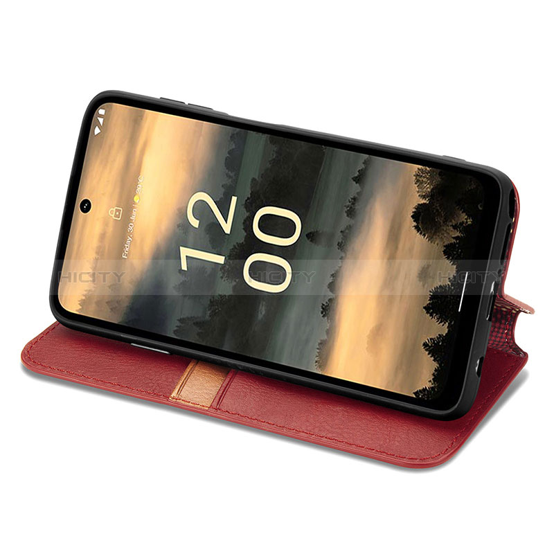 Handytasche Stand Schutzhülle Flip Leder Hülle S09D für Nokia XR21 groß