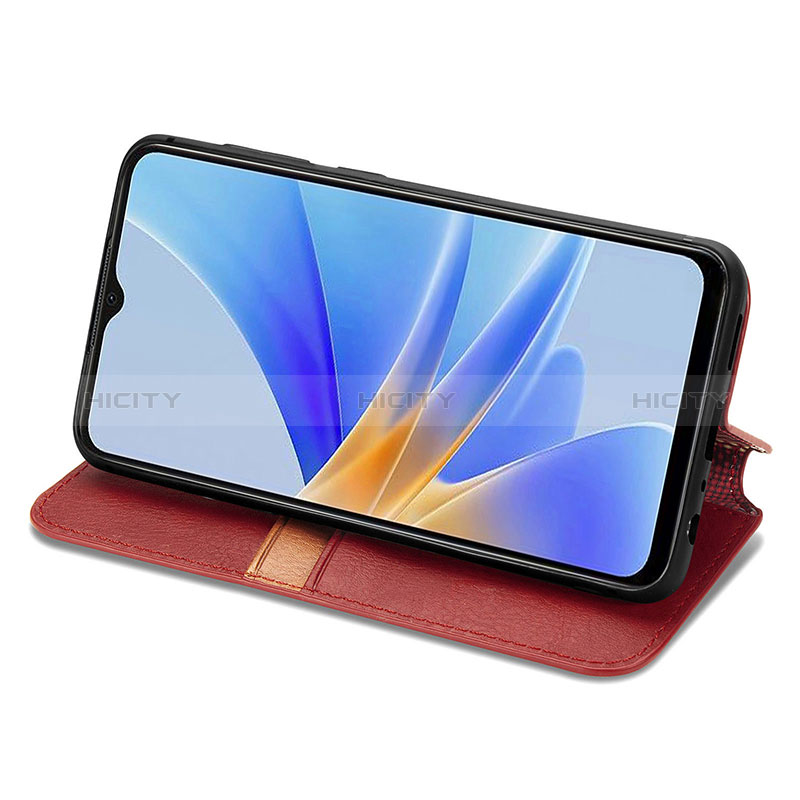 Handytasche Stand Schutzhülle Flip Leder Hülle S09D für Oppo A17K