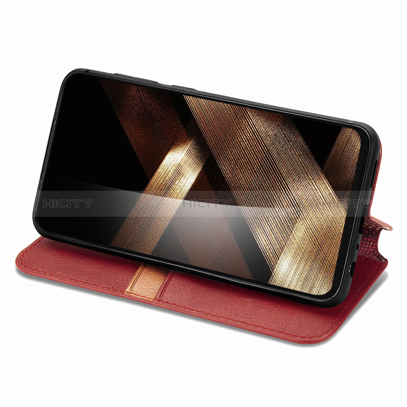 Handytasche Stand Schutzhülle Flip Leder Hülle S09D für Oppo A18 groß