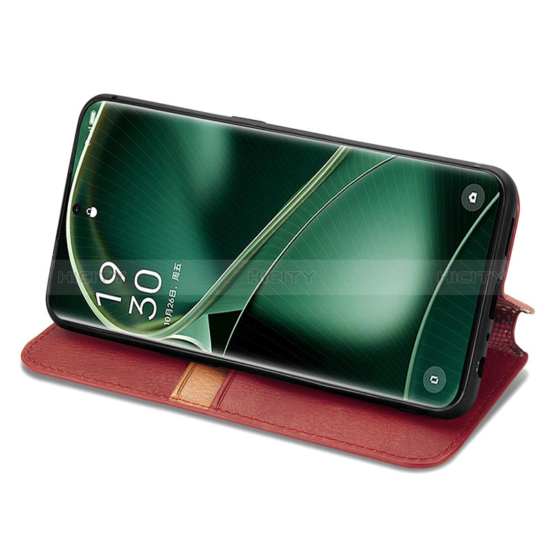 Handytasche Stand Schutzhülle Flip Leder Hülle S09D für Oppo Find X6 5G