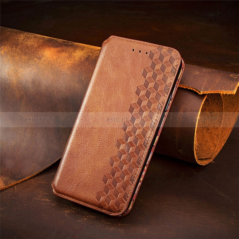 Handytasche Stand Schutzhülle Flip Leder Hülle S09D für Oppo Find X6 5G Braun