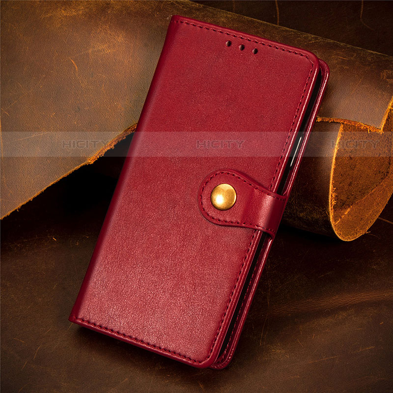 Handytasche Stand Schutzhülle Flip Leder Hülle S09D für Samsung Galaxy S21 Plus 5G Rot