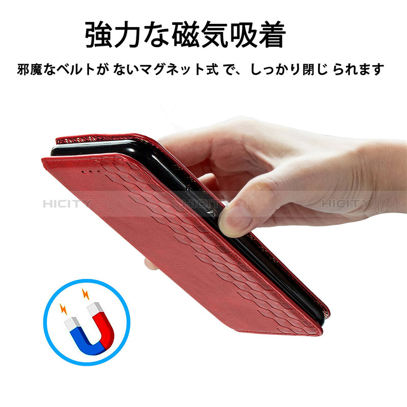 Handytasche Stand Schutzhülle Flip Leder Hülle S09D für Sharp Aquos R8 Pro groß