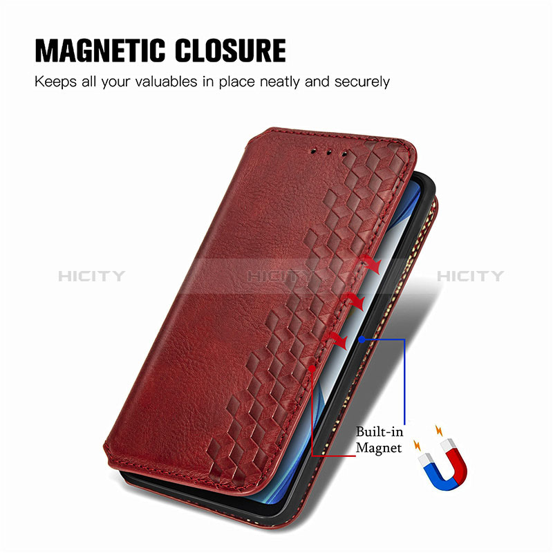 Handytasche Stand Schutzhülle Flip Leder Hülle S09D für Xiaomi Poco C40 groß