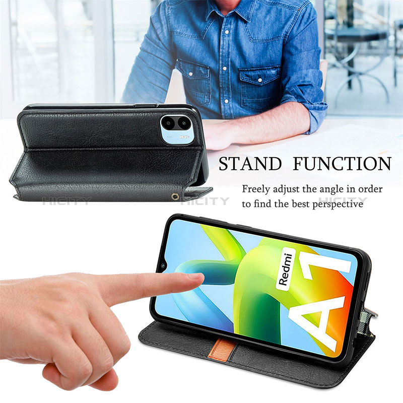 Handytasche Stand Schutzhülle Flip Leder Hülle S09D für Xiaomi Poco C51