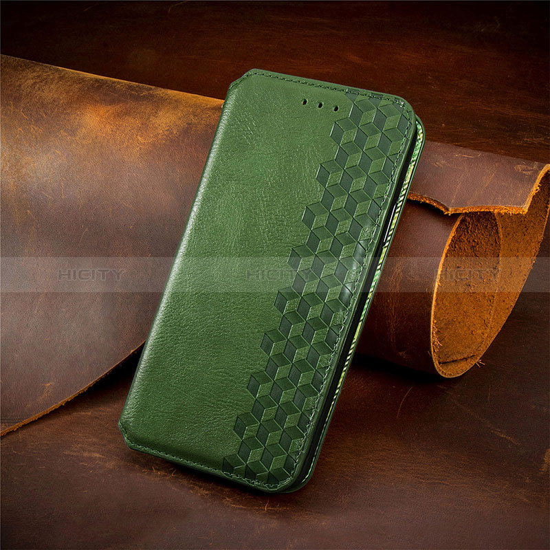 Handytasche Stand Schutzhülle Flip Leder Hülle S09D für Xiaomi Poco F4 5G Grün