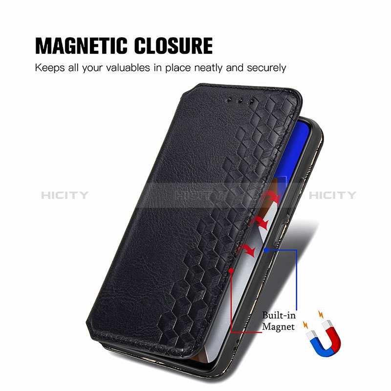 Handytasche Stand Schutzhülle Flip Leder Hülle S09D für Xiaomi Poco M4 Pro 4G groß