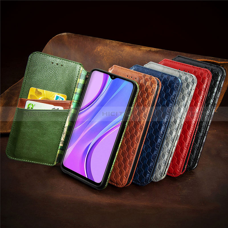 Handytasche Stand Schutzhülle Flip Leder Hülle S09D für Xiaomi Redmi 9 groß