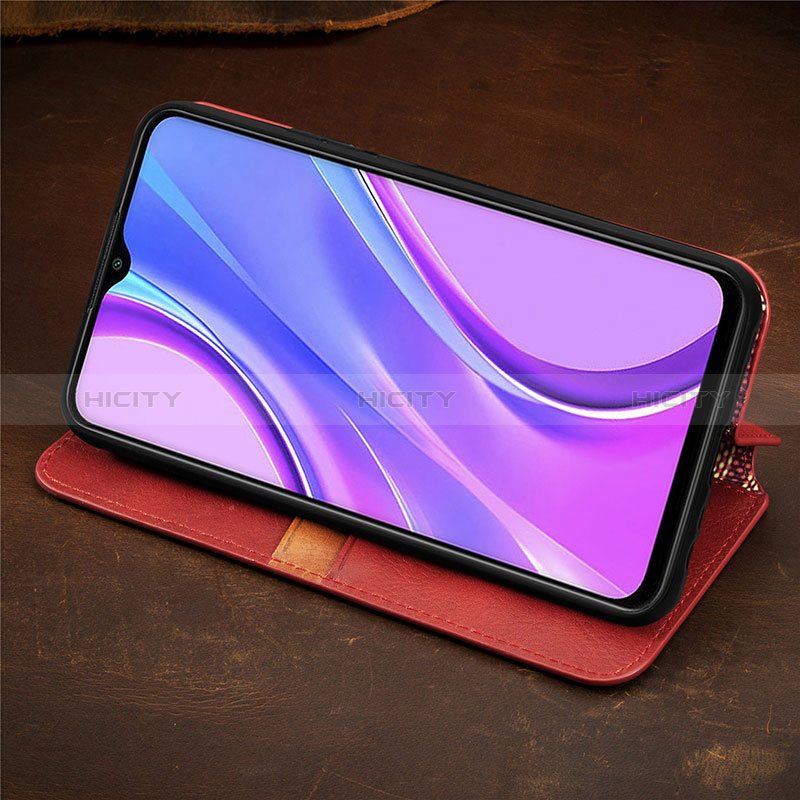 Handytasche Stand Schutzhülle Flip Leder Hülle S09D für Xiaomi Redmi 9 groß