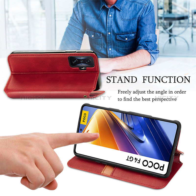 Handytasche Stand Schutzhülle Flip Leder Hülle S09D für Xiaomi Redmi K50 Gaming AMG F1 5G