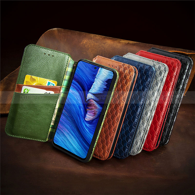 Handytasche Stand Schutzhülle Flip Leder Hülle S09D für Xiaomi Redmi Note 10 5G groß