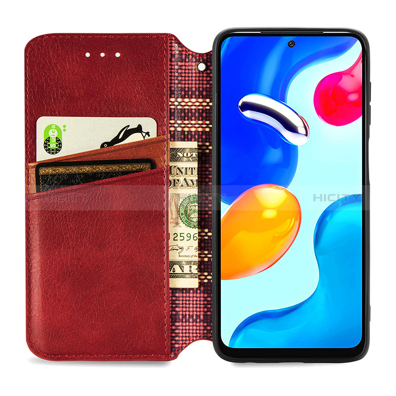 Handytasche Stand Schutzhülle Flip Leder Hülle S09D für Xiaomi Redmi Note 11 4G (2022) groß