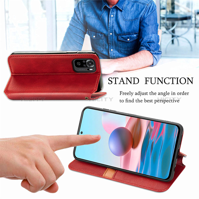 Handytasche Stand Schutzhülle Flip Leder Hülle S09D für Xiaomi Redmi Note 11 SE India 4G groß