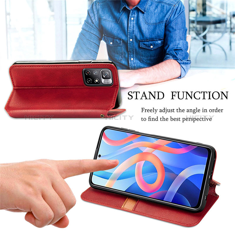 Handytasche Stand Schutzhülle Flip Leder Hülle S09D für Xiaomi Redmi Note 11S 5G