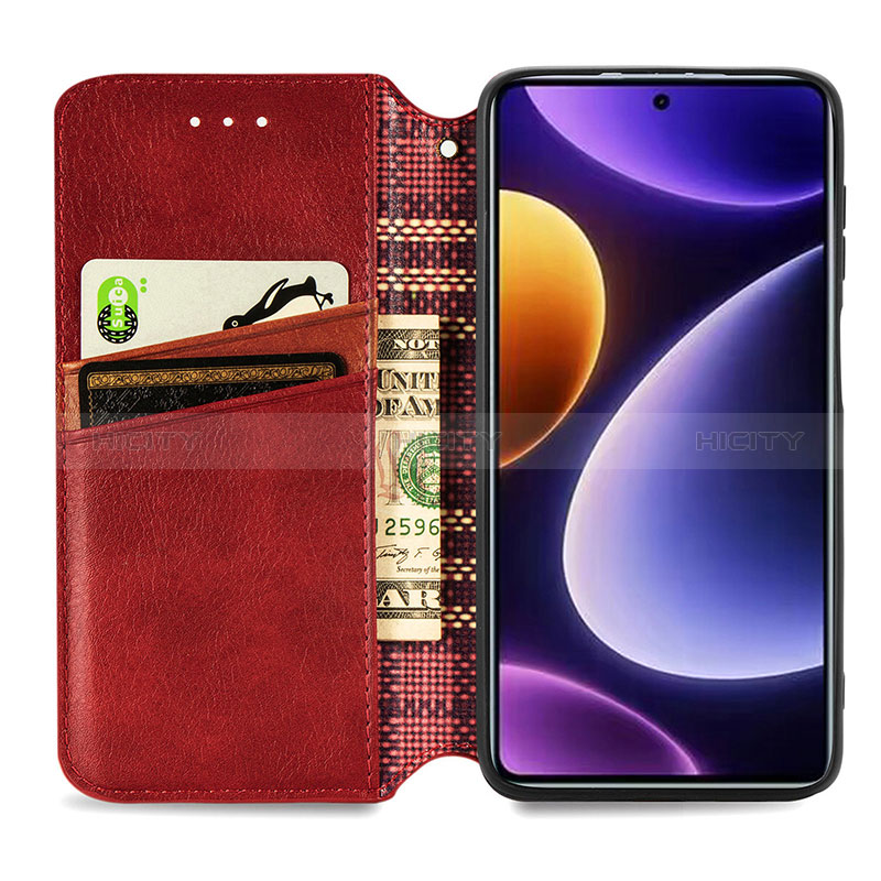 Handytasche Stand Schutzhülle Flip Leder Hülle S09D für Xiaomi Redmi Note 12 Turbo 5G groß