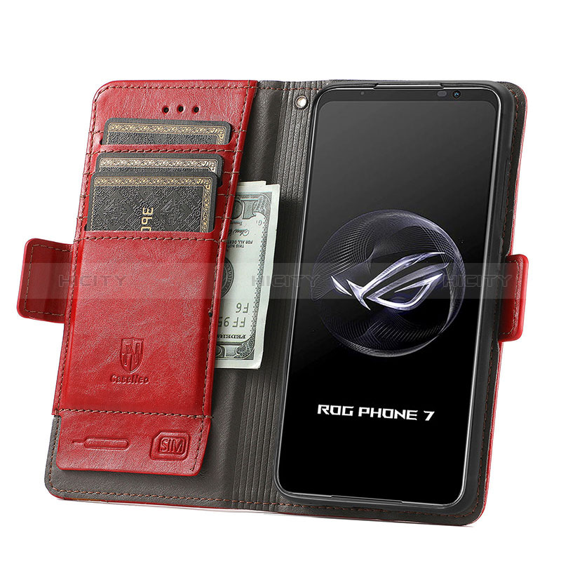 Handytasche Stand Schutzhülle Flip Leder Hülle S10D für Asus ROG Phone 7 Ultimate