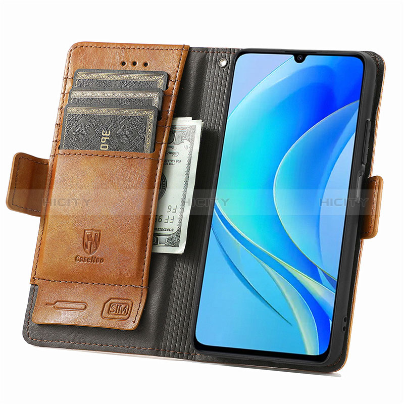 Handytasche Stand Schutzhülle Flip Leder Hülle S10D für Huawei Enjoy 50 groß