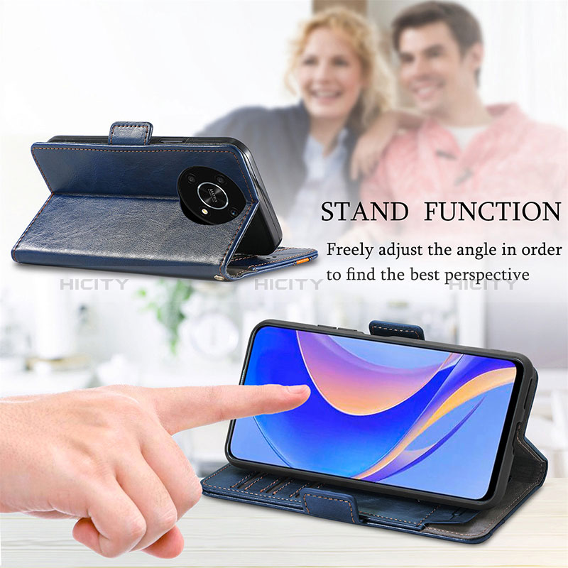 Handytasche Stand Schutzhülle Flip Leder Hülle S10D für Huawei Enjoy 50 Pro