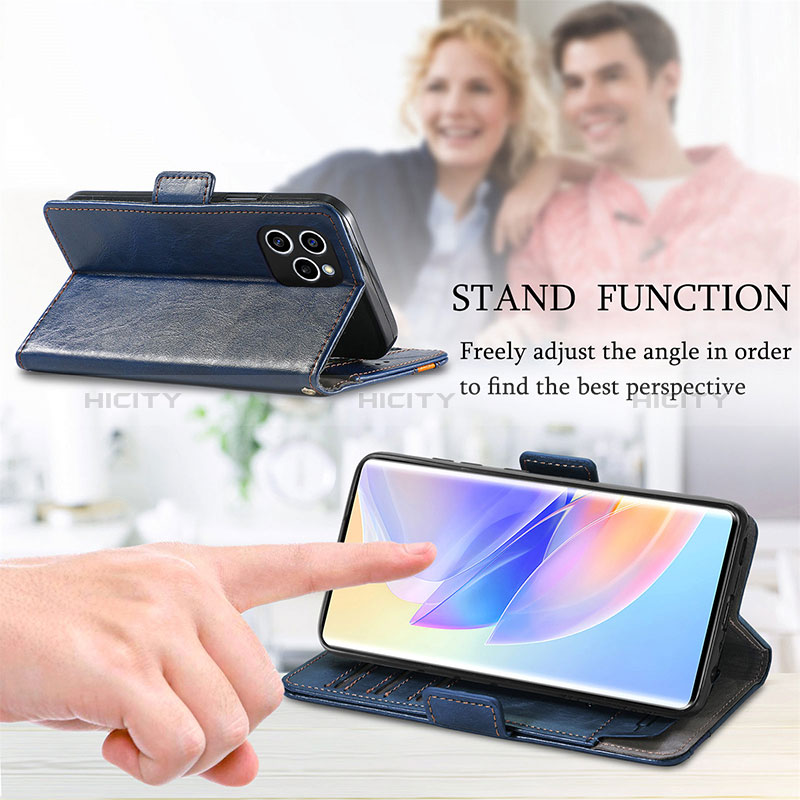 Handytasche Stand Schutzhülle Flip Leder Hülle S10D für Huawei Honor 60 SE 5G