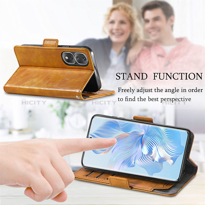 Handytasche Stand Schutzhülle Flip Leder Hülle S10D für Huawei Honor 80 Pro Flat 5G