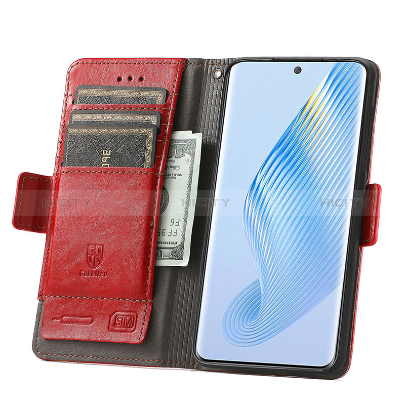 Handytasche Stand Schutzhülle Flip Leder Hülle S10D für Huawei Honor Magic5 5G groß