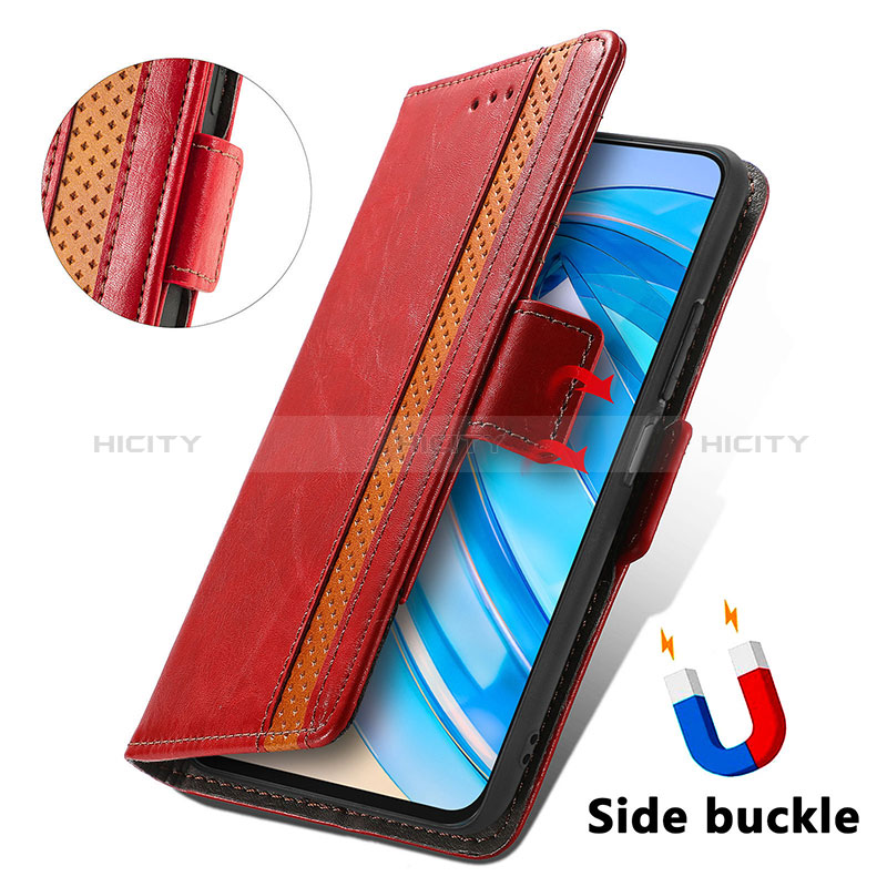 Handytasche Stand Schutzhülle Flip Leder Hülle S10D für Huawei Honor X8a 4G