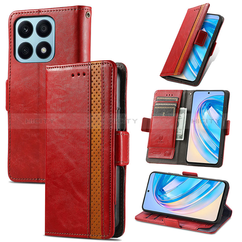 Handytasche Stand Schutzhülle Flip Leder Hülle S10D für Huawei Honor X8a 4G